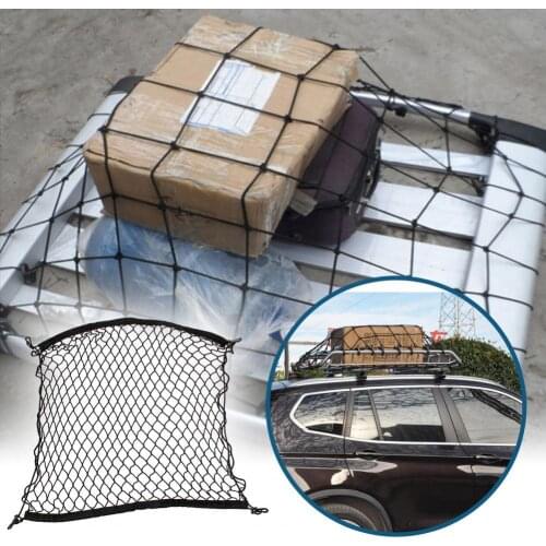 Roof Net High Strength High Stretchy Convenient Nylon Mesh Elastic Cargo Cover Net for Car Truck Van Street Car