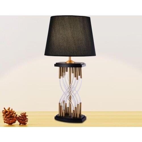Nordic led crystal table lamp masa lambası dragonfly table lamps white horse lamp ceramic bedside lamps bedroom