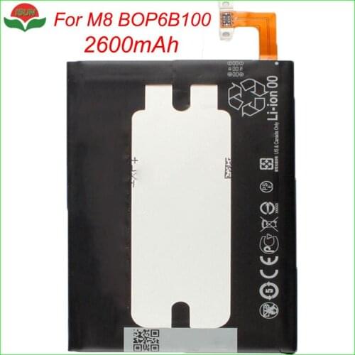 ISUN 5pcs/lot 2600mAh Battery Replacement For HTC One 2 M8 BOP6B100 Battery E8 M8x One2 W8 M8W/ M8D M8SW M8ST M8SD M8T Battery