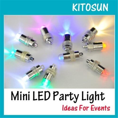 Wedding Decoration Waterproof Mini Party LED Balloon Lights with Battery Installed, 11 Colors for choose