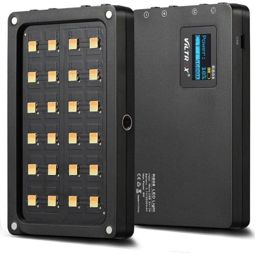Viltrox RB08 Bi-color 2500K-8500K Mini Video LED Light Portable Fill Light Built-in Battery for Phone Camera YouTube live