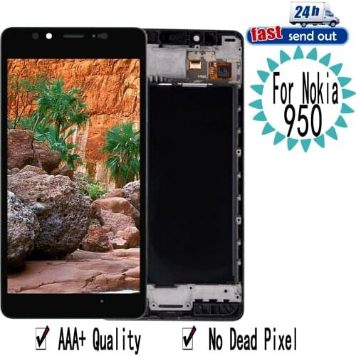 5.2'' 950 AMOLED LCD For Nokia Lumia 950 LCD Display RM1104 RM1118 Touch Screen Digitizer Assembly Replacement For Nokia950