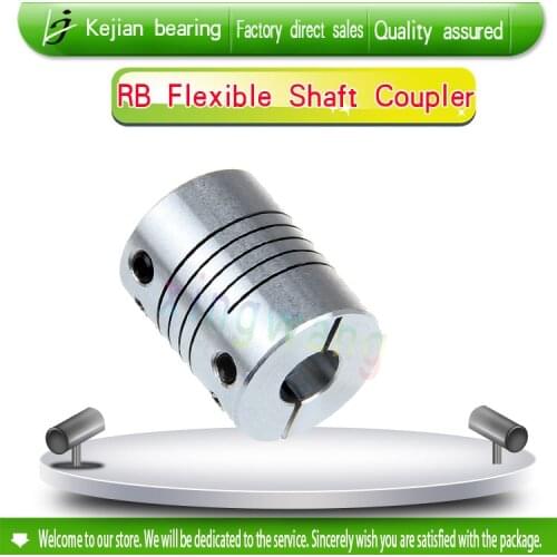 1PC aluminium linear Shaft Coupler 8mm with 12mm D 25mm L 30mm clamping Flexible Coupling for cnc Stepper Motor