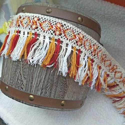 3yards garment accessories clothes textile bridal dress trimmings knitted cotton lace fringe handmade DIY ribbon tape decoration