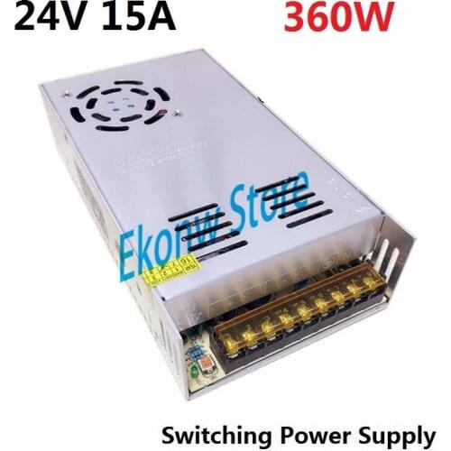 360W 24V 15A Switching Power Supply Factory Outlet SMPS Driver AC110-220V DC24V Transformer for LED Strip Light Module Display