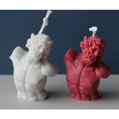 3D Candle Mold Silicone Home Decor Art Character Statue Plaster Mold DIY Candle Making Hand-made Soap Crafts Aromatherapy