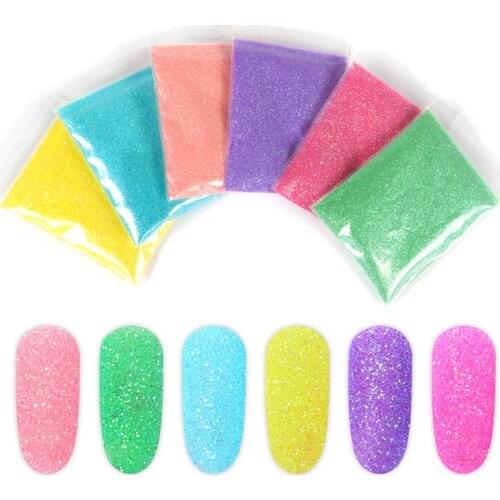 9pcs Mermaid Nail Glitter Powder For Manicure Sugar Candy Color Gradient Pigment Dust Nail Accessories UV Gel Polish Nail Design