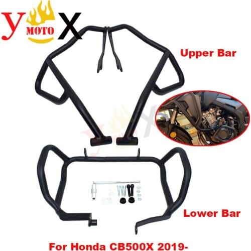 CB500 X 19 Motorcycle Front Uppper Crash Bar Lower Engine Guard Frame Protection Bumper Protector For Honda CB500X 2019-2020