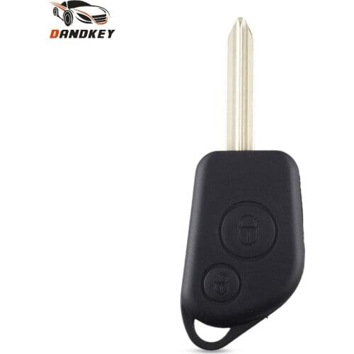 Dandkey 10pcs Remote Key Case Shell Replacement For Citroen Elysee Picasso Saxo Xsara Berlingo Car Key 2 Buttons Fob Uncut Blade