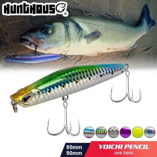 Hunthouse laser sinking swimbait pencil yoichi fishing lure 80mm/14g 99mm/28g noeby long casting Wobblers Stickbait bass pike