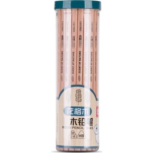 Pencil effective S943 log HB kids pupil sketch pencil 30pcs/box pencils for school