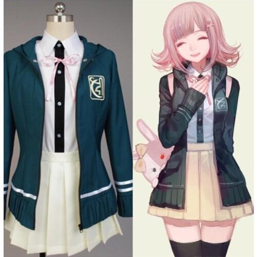 Anime Danganronpa V2 Chiaki Nanami Cosplay Costume Uniform Jacket Skirts Girl Women For Halloween Cosplay Dress Outfits Full Se