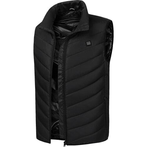 2020 New Warming Heated Mens Vest USB Charging Intelligent Adjustable Temperature Men Coat Winter Warm Safety Men Vests