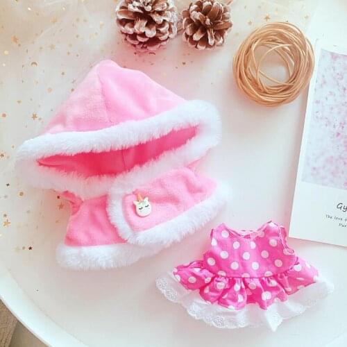 [MYKPOP]KPOP Dolls Clothes - Hooded Cloak and Dress 2pcs Set for 20cm Dolls(without doll) Fans Collection SC21052213