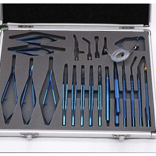 Ophthalmic 21pcs Cataract set eye Micro Surgery Surgical Instruments