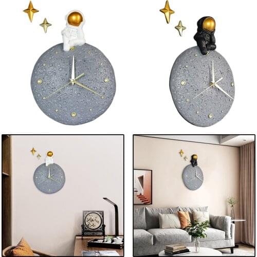 Spaceman Astronaut Wall Clock Silent Wall Watch Home Bedroom Office Decor