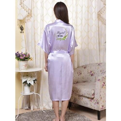 Wedding Mid-Calf Robes Bride Robes Bridesmaid Robes Gifts Hen Party Bachelor Party Wedding Gifts