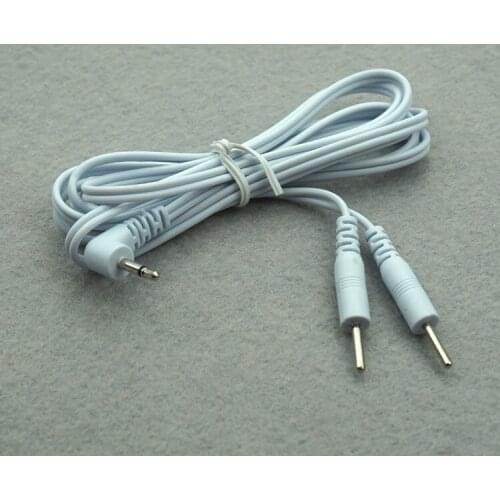 1 Pcs Wholesale Electric Shock Sex Toys Accessories 1 in 2 Feature Cable Sex Games Electro Shock Wires
