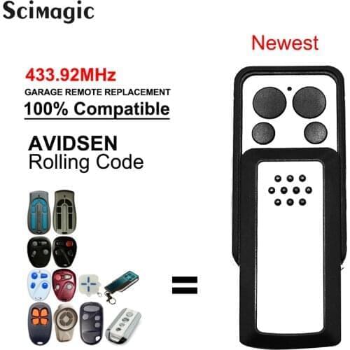 AVIDSEN Gate Remote Control 114253 104700 Rolling Code Command Garage 433mhz Replacement for AVIDSEN Controller 433.92