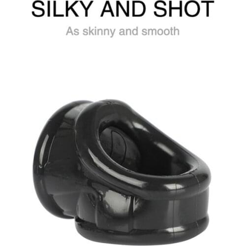 Sex Toys Men Lock Ring Penis Scrotum Bondage Ring Penis Condom Fun Adult Products Cock Cage Foreskin Lock Ring Scrotum