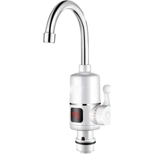 SHGO HOT-3000W Instant Tankless Electric Hot Water Heater Faucet Kitchen Instant Heating Tap Water Faucet with LED Digital Displ