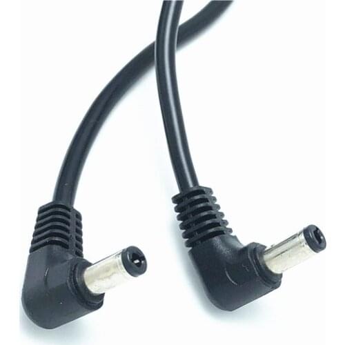 1pcs .3m 0.5m 1.5m 5.5*2.5mm DC Power Cable Right Angle Male to Male Audio Plug Compatible with 5.5*2.1mm