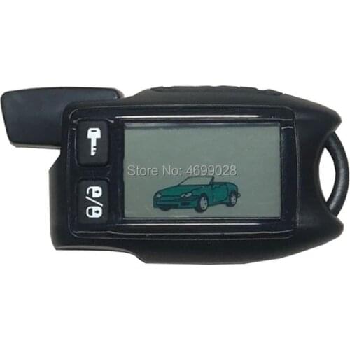 TW 9.5 LCD Remote Control Key Fob for Russian Version Tomahawk 9.5 two way car alarm system Tomahawk 9.9 Fob Chain Keychain