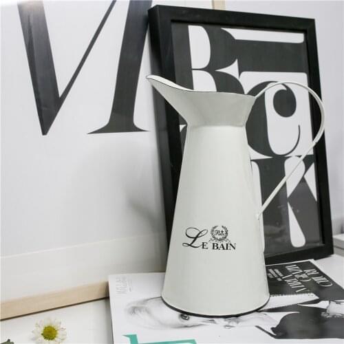 Flower Vase European Style Simple Home Accessories Ornaments Retro Nostalgic Duckbill Pot Ceramic Vase White