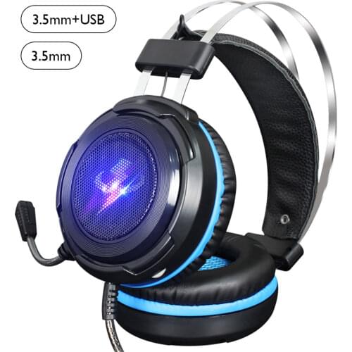 VODOOL G5S Gaming Wired Headphone Headset Laptop Gamer LED Light Headphone with Microphone Gaming Wired Headphone For Gamer