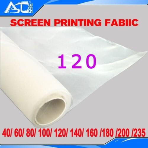 1 Yard screen mesh screen printing frame white width 1.65 meter DPP 120 mesh count(48T) fabric screen printing material