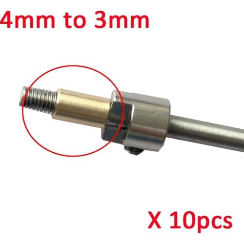 10PCS 4mm to 3mm Converter cap for Marine Boat Prop Shafts RC Boat Parts