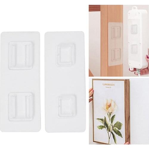 10PCS Double-sided Adhesive Wall Hooks Wall Hanger Storage Suction cup Waterproof Clothes Hat Towel Hooks Kitchen Bath Door Hook