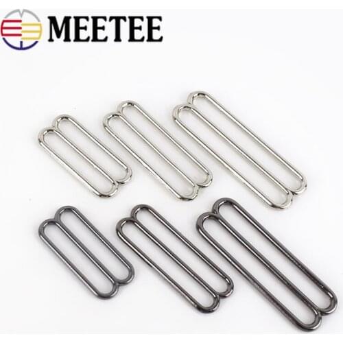 20pcs 30/38/50mm Metal Tri-Glide Adjuster Buckle Clasp Bra O Ring Sliders Strap Buckles DIY Belt Hook Garment Sewing Accessories