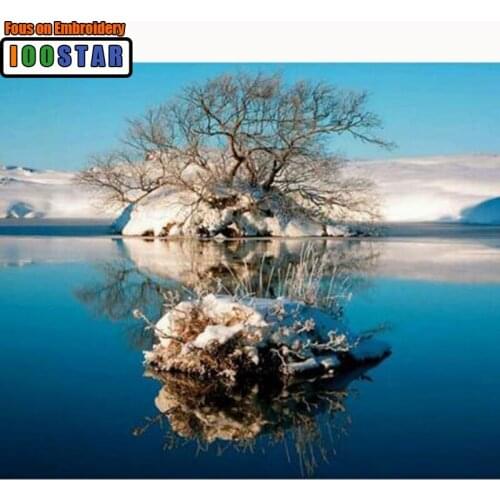 2018 5D Diamond mosaic Diamond embroidery Full picture of rhinestones 5d snow tree diy diamond painting Sets for embroidery