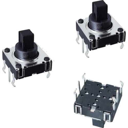 50pcs/lot 6 pins 10*10*10 mm 5-way Multi-function Reset Tactile Push Button DIP Tact Switches 10x10mm