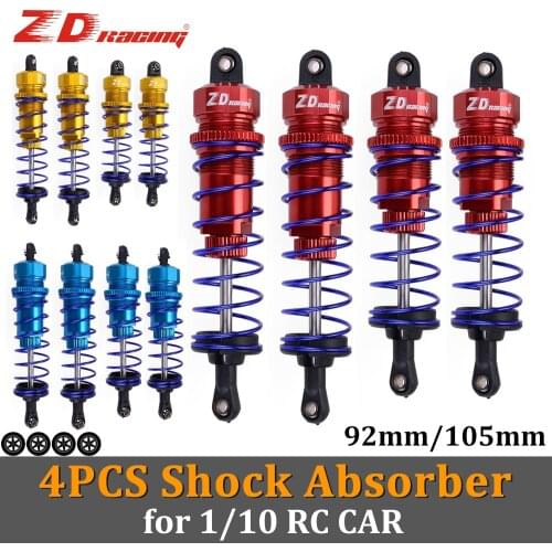 SURPASS HOBBY ZD 4PCS 92mm 105mm Shock Absorber Oil Absorber Damper Suspension for 1/10 RC Car Buggy Truck Crawler Scx10 Traxxas