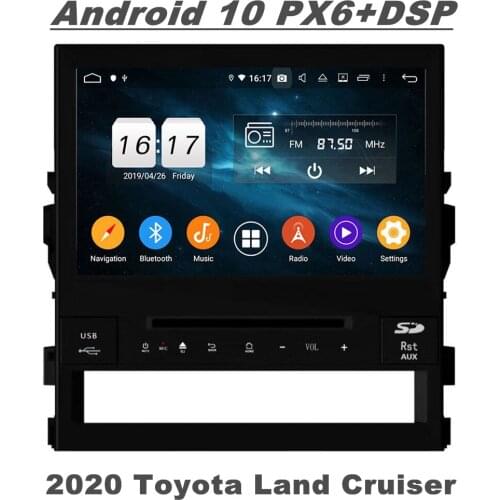 CarPlay DSP PX6 10.1" Android 10 Car DVD Player for Toyota Land Cruiser 2020 Car Audio Stereo Radio GPS WIFI Bluetooth 5.0