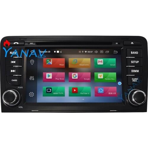 Car radio GPS navigation multimedia audio player For-Audi A3 8P 2003-2012 S3 2005 2006-2012 car stereo reciever video DVD player