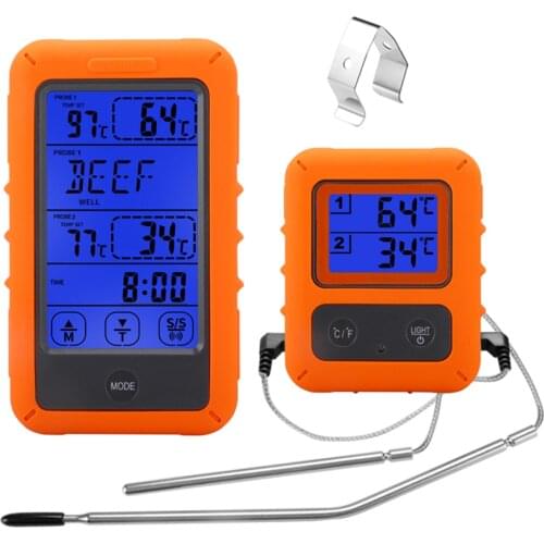Wireless Digital Meat Thermometer TS-TP20 Grill Oven Kitchen Thermomet With Timer Probes For BBQ Food Oven Smoker
