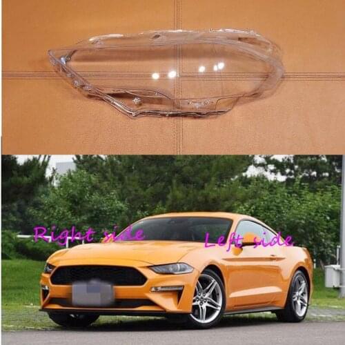 For Ford Mustang 2018 2019 Car Headlight cover Headlamp Lens Auto Shell Cover