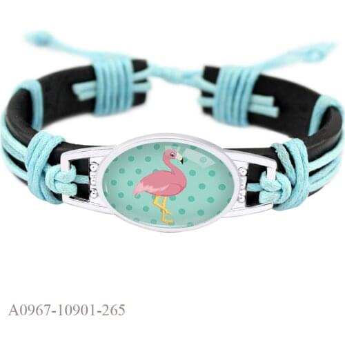 Hot Sale Christmas Friendship Gift for Her His Best Friends Flamingo Bracelet