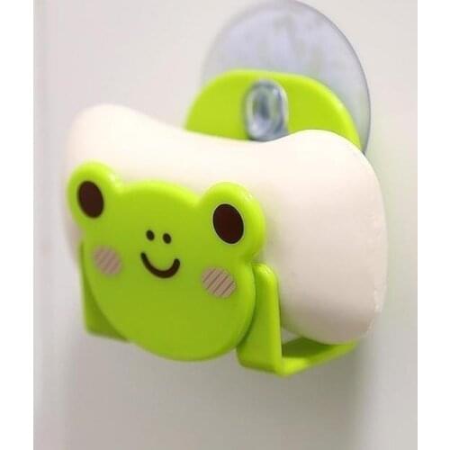 Multi-purpose Cartoon Plastic Kitchen Cleaning Sponge Wall Suction Rack Suction Cup Debris Rack Sink Rack Household Items