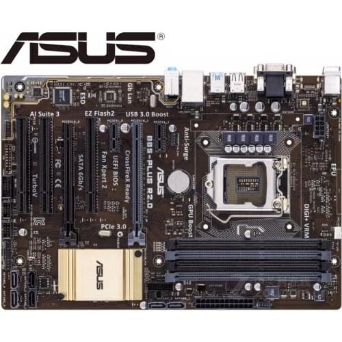 Asus B85-PLUS R2.0 Desktop Motherboard Socket LGA 1150 i7 i5 i3 DDR3 SATA3 USB3.0 USED mainboard