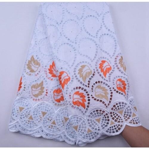 New White African Lace Fabric 2020 High Quality Lace Nigerian Lace Embroidery With Stones French Bazin Riche Lace Fabric S1950