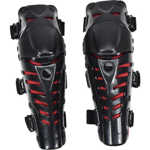 Pair Motorcycle Motocross Cycling Knee Pads Protector Guard Gear Red