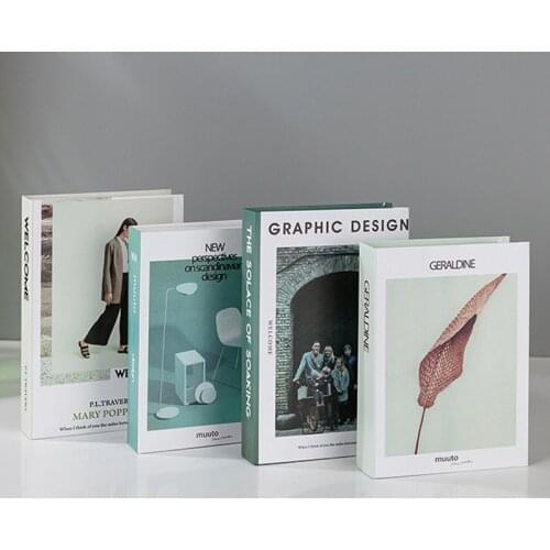 Fake Books Fake Book Box Study Soft Club Hotel Desktop Fashion Random Style Delivery Home Decoration Modern Book