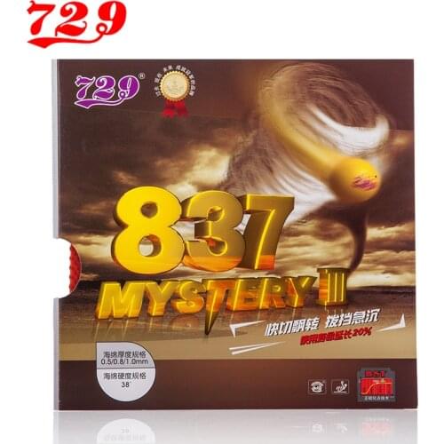[Playa PingPong] RITC 729 837 Mystery 3 III Long Pips-Out Table Tennis (PingPong) Rubber With Sponge