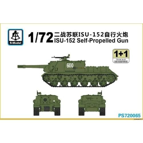 S-model 1/72 PS720065 ISU-152 Self-Propelled Gun (1+1)