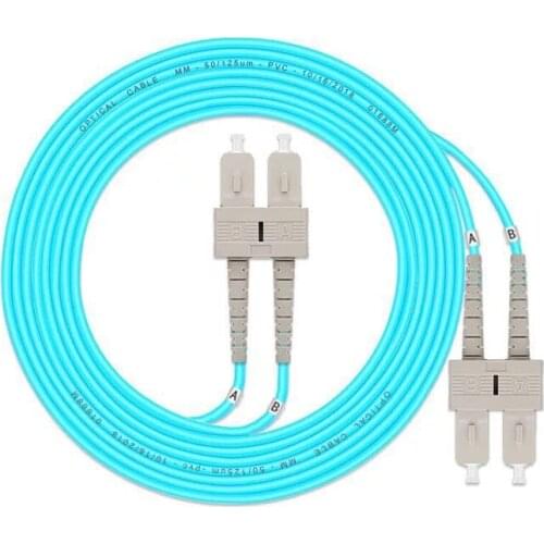 SC/UPC-SC/UPC Multi-Mode OM3 Fiber Cable Multimode Duplex Fiber Optical Jumper Patch Cord 3M 5M 10M 25m