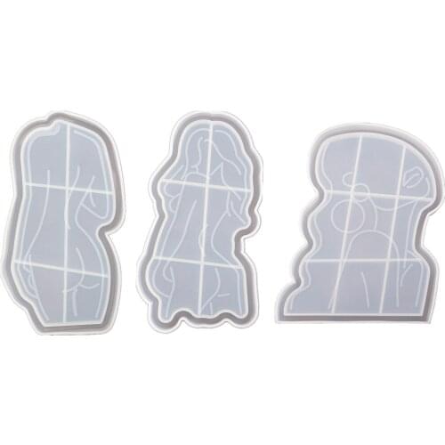 Silicone Moulds Handmade Coaster Cup Tray Epoxy Resin Casting Molds DIY Crystal Jewelry Making for Home Kitchen Dresser